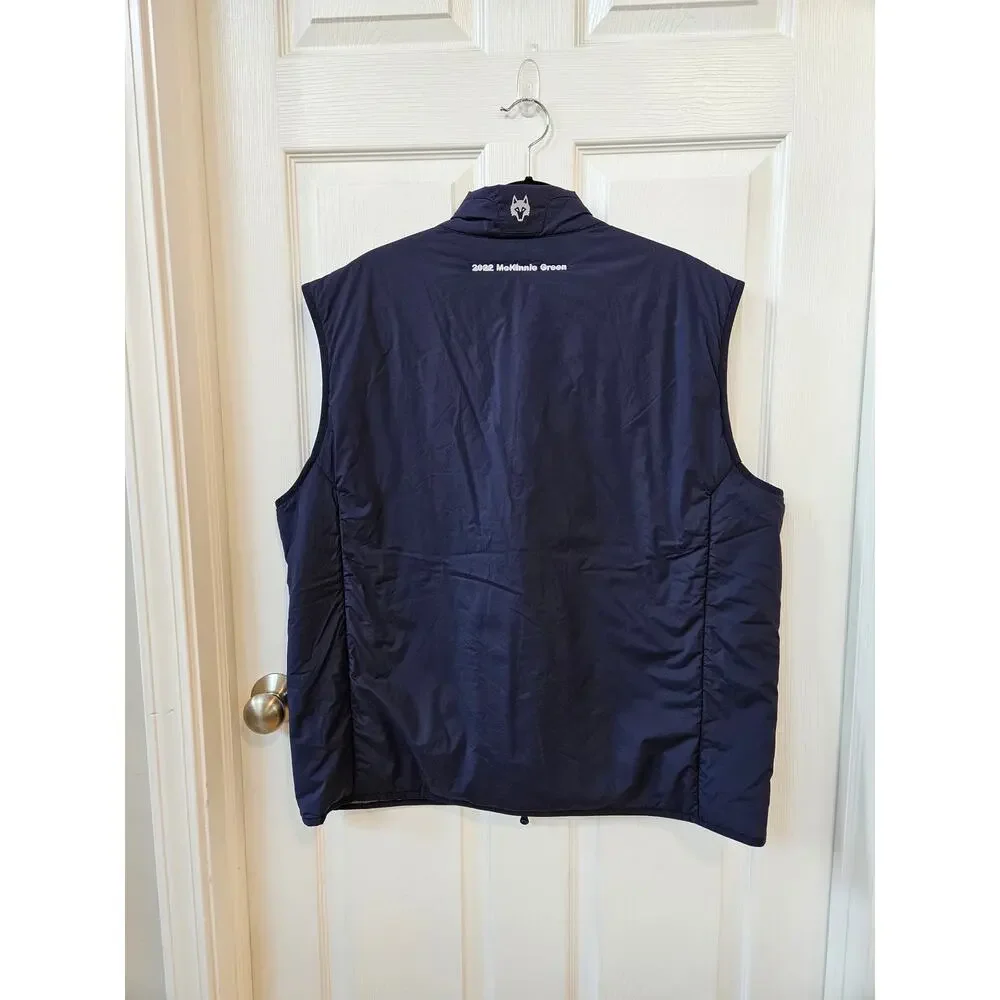 Greyson Men's XXL Navy Quilted Golf Vest Full Zip Insulated McKinnie Green 2022